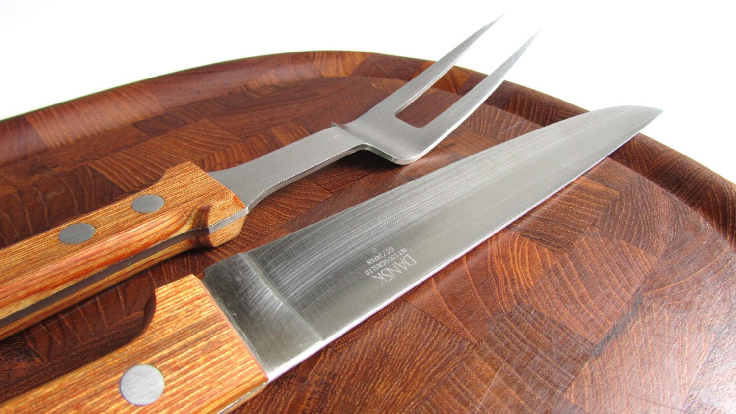 Vintage Dansk Carving Set Knife Fork Serveware Haute Juice