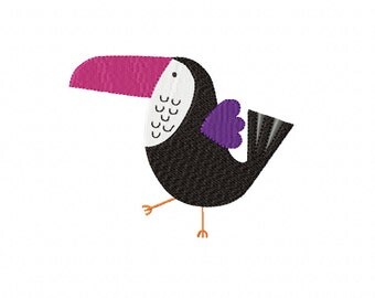 TOUCAN Embroidery Design ~ Machine Embroidery Design in 2 sizes - Instant Download ~ Toucan Sams Buddy