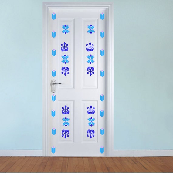 Elsa Inspired Vinyl Door Decal, Little Girls Room Decor