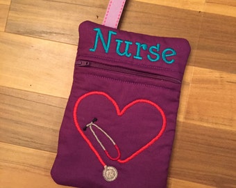 In the hoop Nurse Bag Instant Download Digital Embroidery File Design 5X7