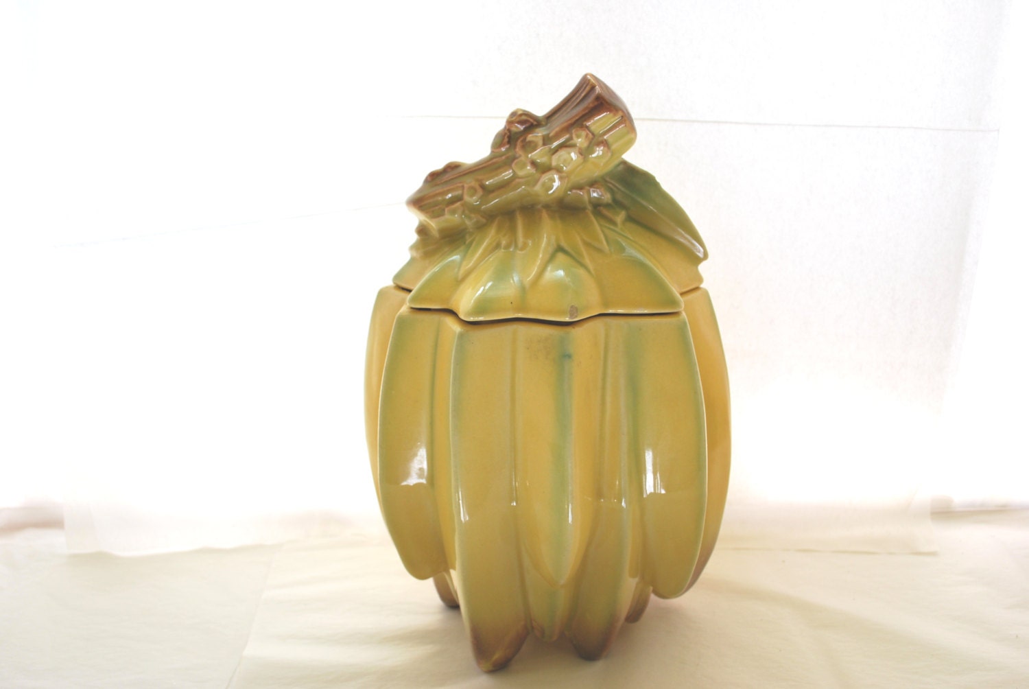 McCoy Cookie Banana Jar 1950 Food Container Vintage