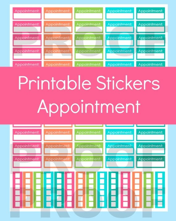 Appointment Stickers Appointment Planner Stickers Doctor
