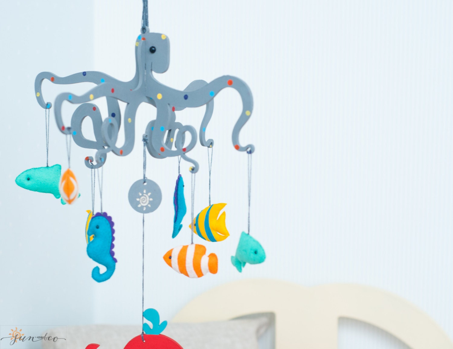 Nautical Baby Mobile Octopus Mobile Sea Mobile Nautical