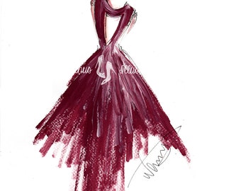 Princess painting Fashion illustration by DorinusIllustrations