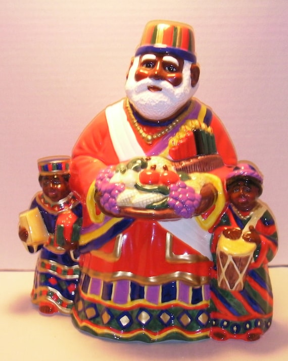 Kwanzaa Holiday African American Cookie Jar
