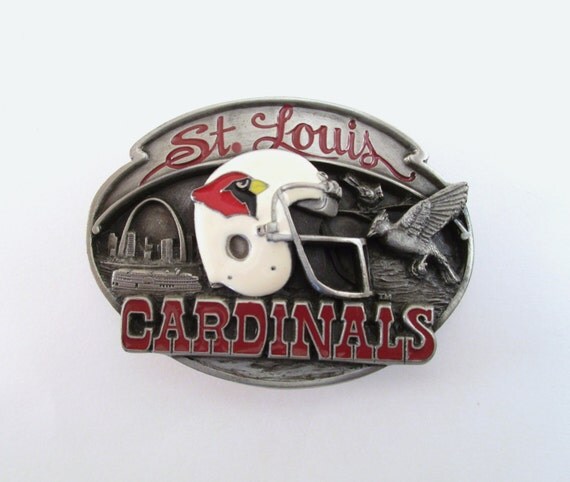 1987 St. Louis Cardinals Belt Buckle, Vintage Football Buckle, NFL ...