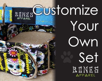 Customize tag/martingale collar set