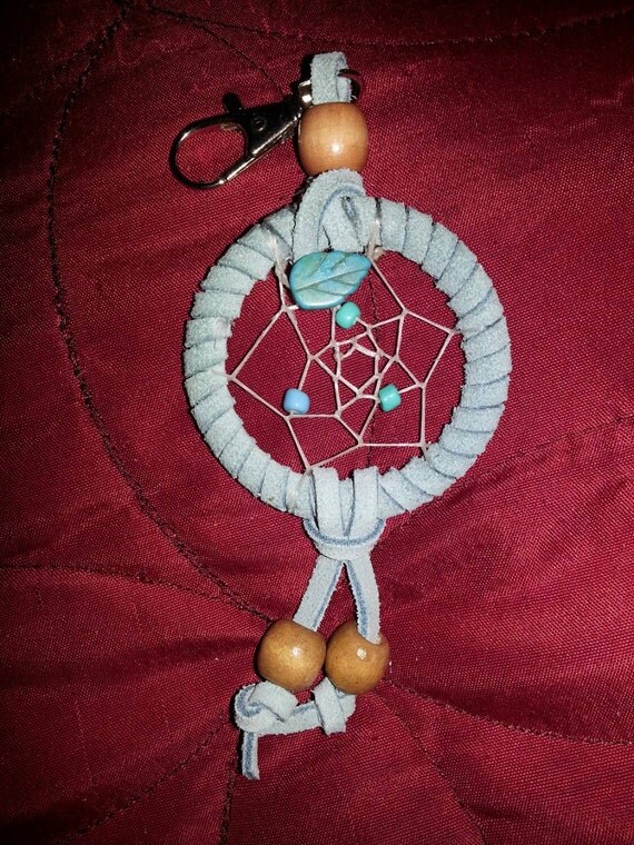 Turquoise Dream Catcher Key Ring Charm