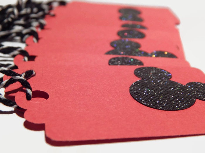 Mickey Mouse Gift Tags Mickey Birthday Party Favor Disney