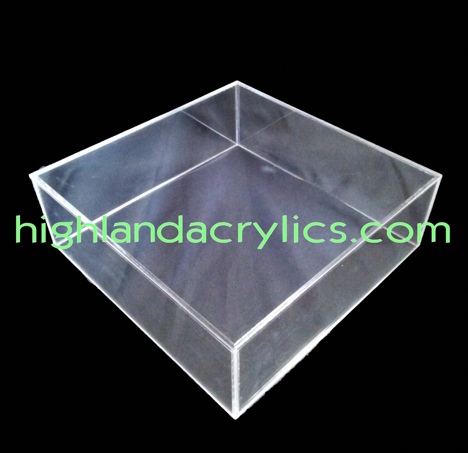Clear Acrylic Cake Stand Lucite Custom Hand by HighlandAcrylics