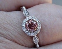 Pink ice diamond engagement rings