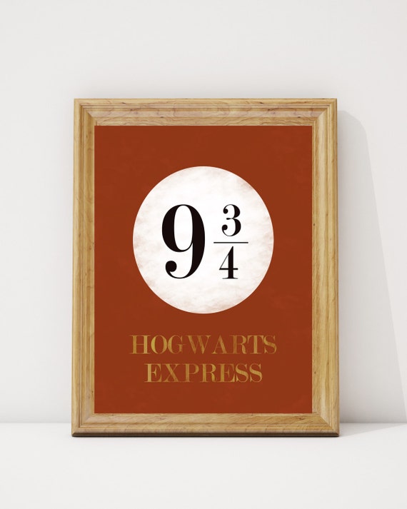 Items similar to PRINTABLE Hogwarts Express Platform Sign Instant