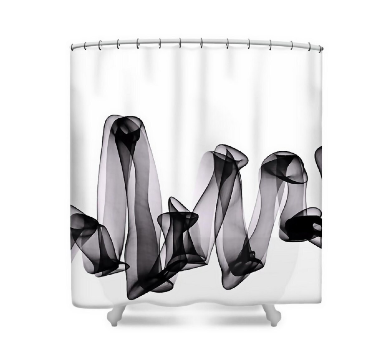 Contemporary Art Fabric Shower Curtain Rhybn Dramatic Black   Il Fullxfull.823346294 Baza 