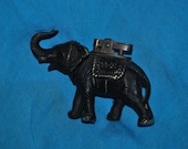 ANTIQUE BRASS Elephant Cigarette Lighter