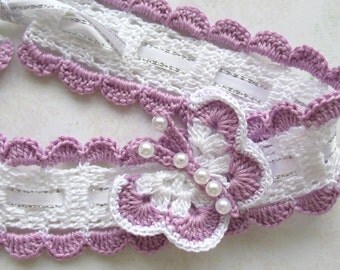 Crochet Headband PATTERN - Baby girl Headband Pattern -Instant Download PDF file - Butterfly Headband Pattern