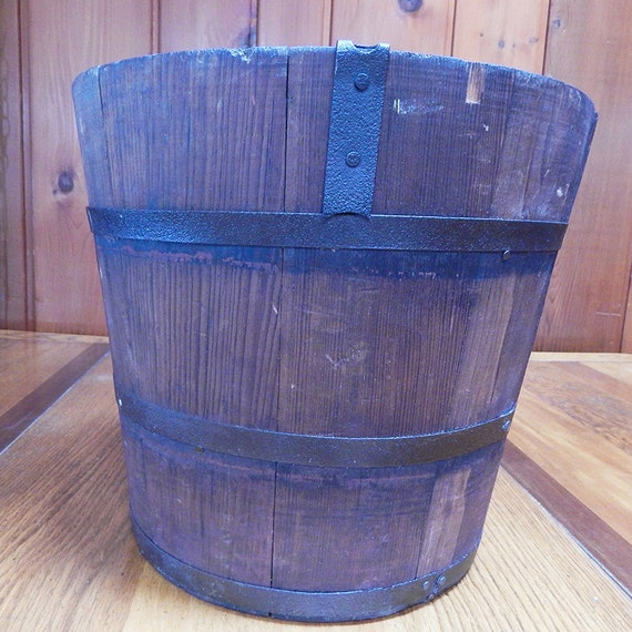 Antique Wood Sap Bucket