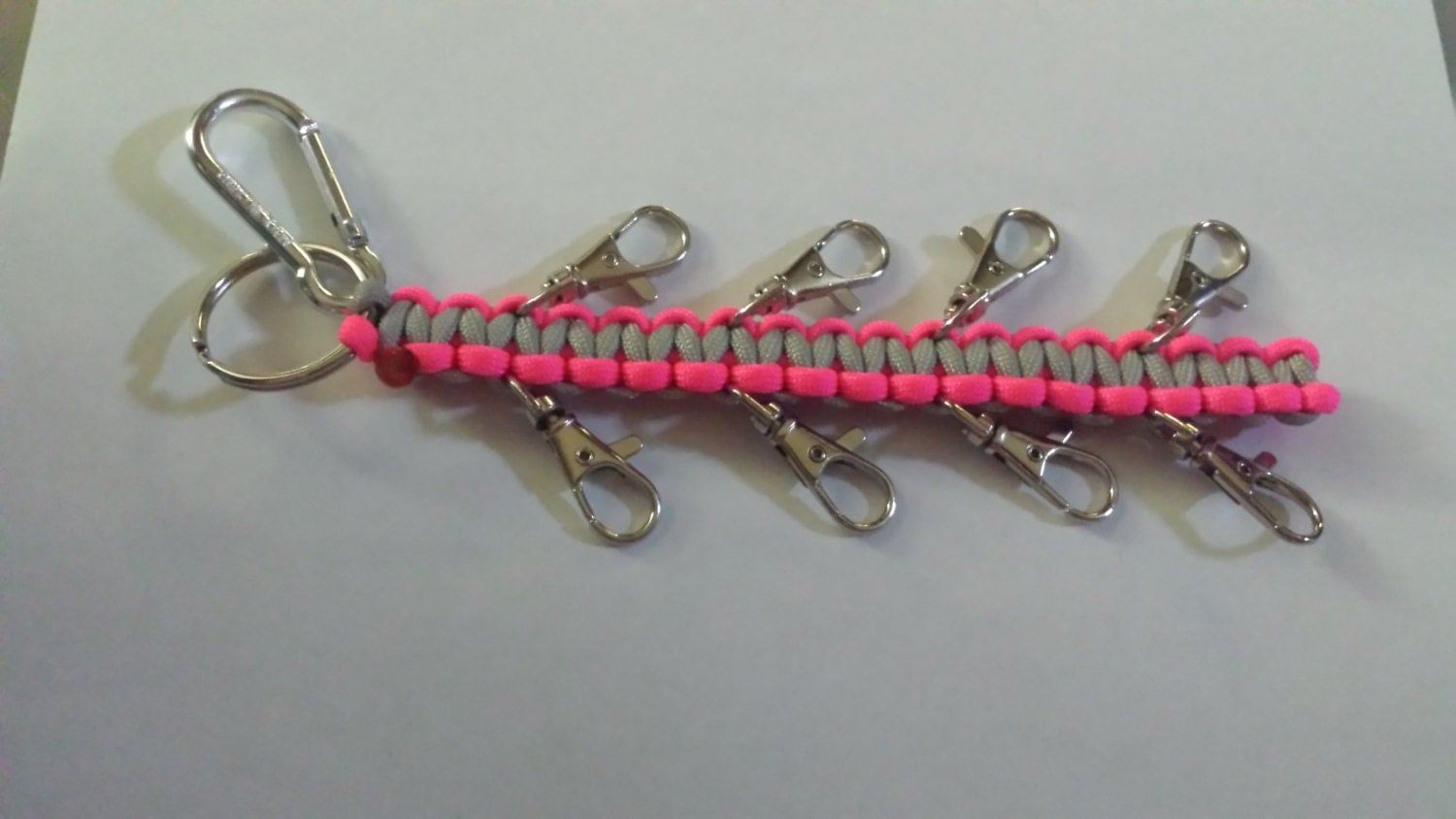 Custome Cheer Bow Holders from Paracord. Comes with 8 clips