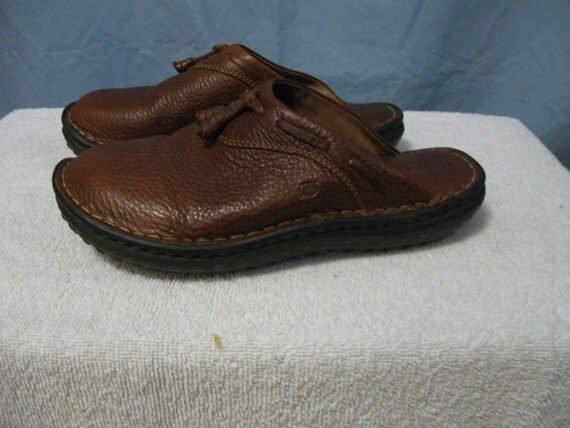 born bryar leather flat mules