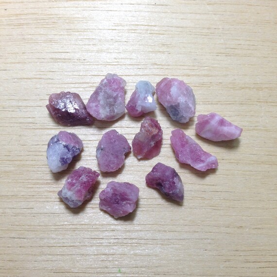 Raw pink tourmaline rough tourmaline crystal stone // B610