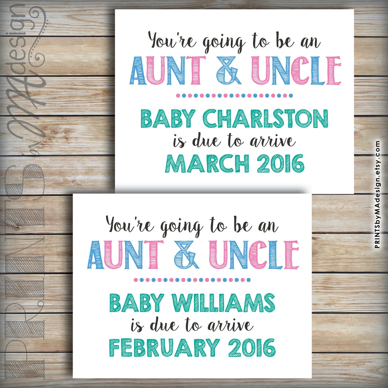 Going to be an Aunt and Uncle Announcement Announce Pregnancy