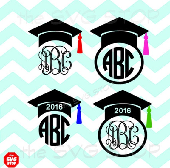 Free Free Graduation Cap Monogram Svg 709 SVG PNG EPS DXF File