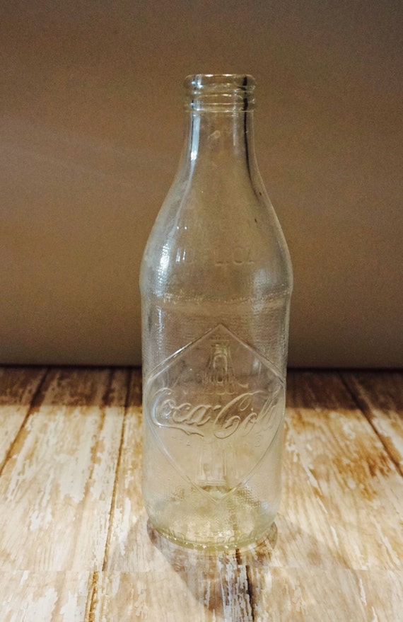 Download Vintage Coke Bottle 1960's Coca Cola Clear Glass Bottle