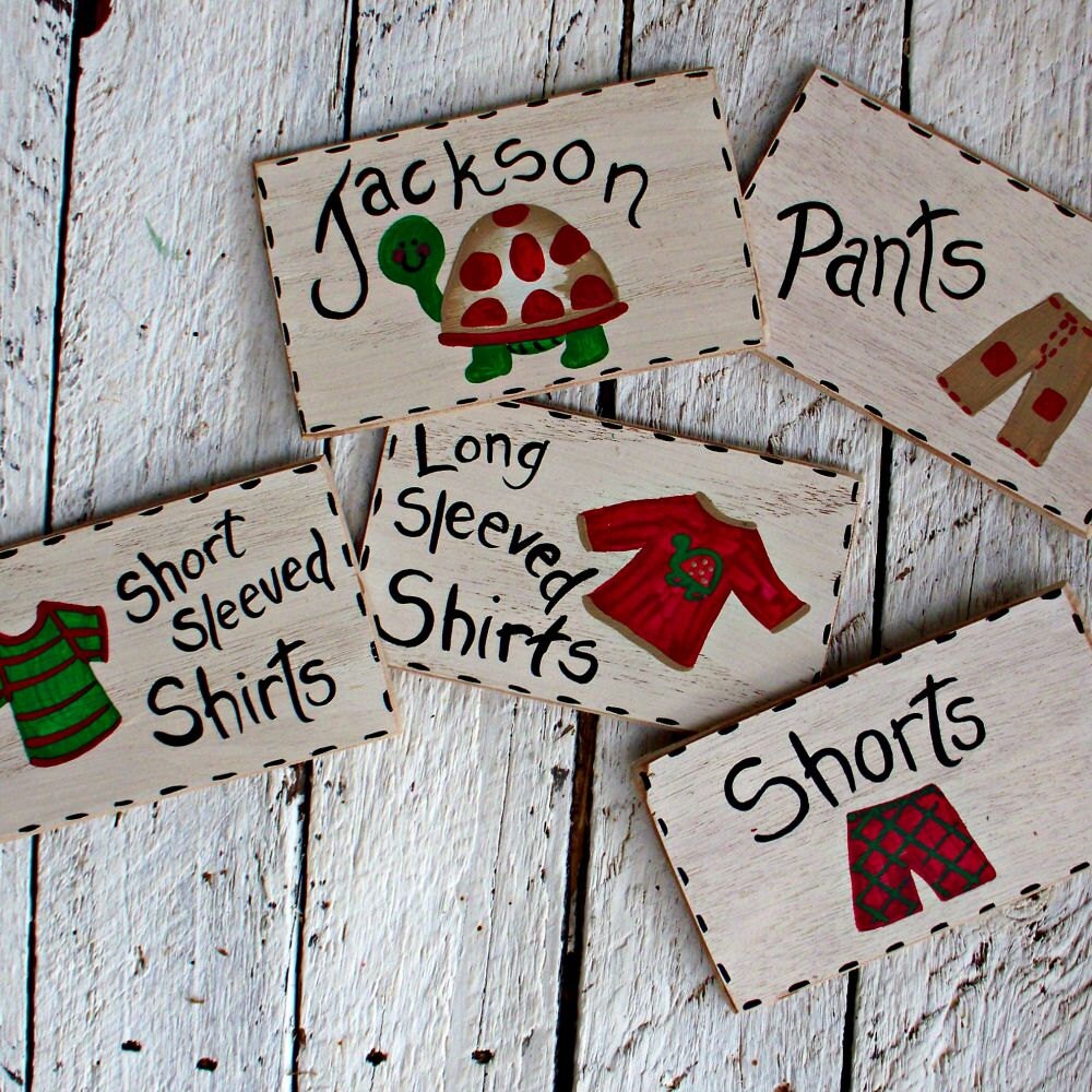 Boys Dresser Clothing Labels Kids Clothing Tags Drawer