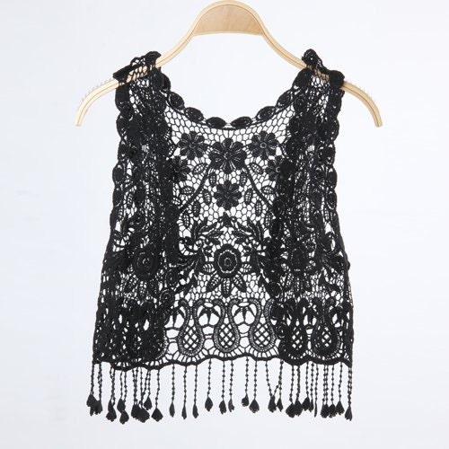 Little girls boho chic vest, girls clothing, toddler vest, fringe vest