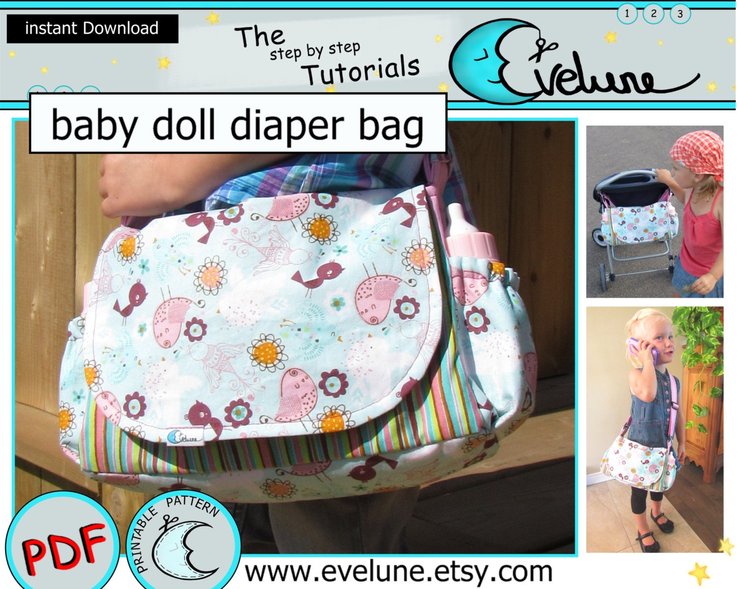 Diy Doll Diaper Bag Pattern | Ahoy Comics
