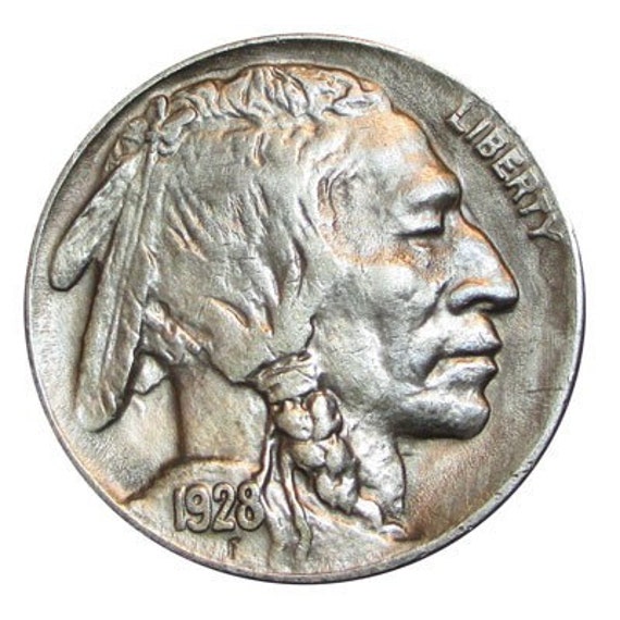 1928 Buffalo Nickel / Indian Head Nickel by Collectionables
