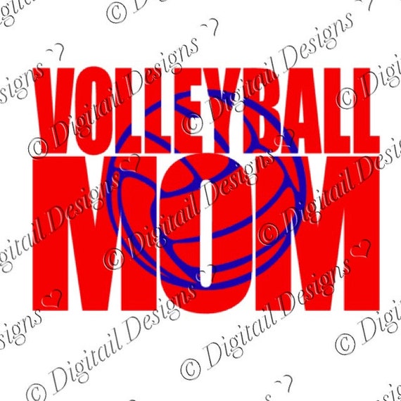 Download Volleyball Mom Knockout SVG PNG Cut File