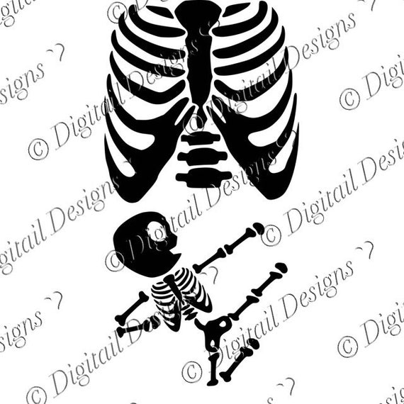 Download Baby Martial Arts Skeleton Pregnancy SVG PNG by ...