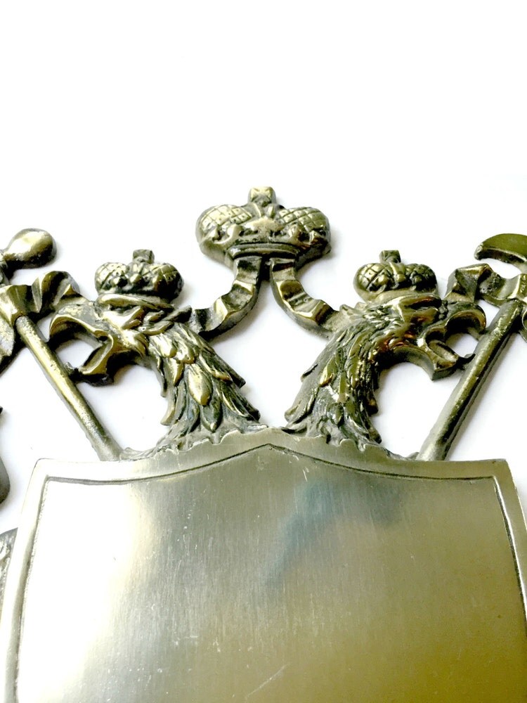 Metal Coat of Arms Wall Art. Cast Aluminum by GatewayHeirlooms