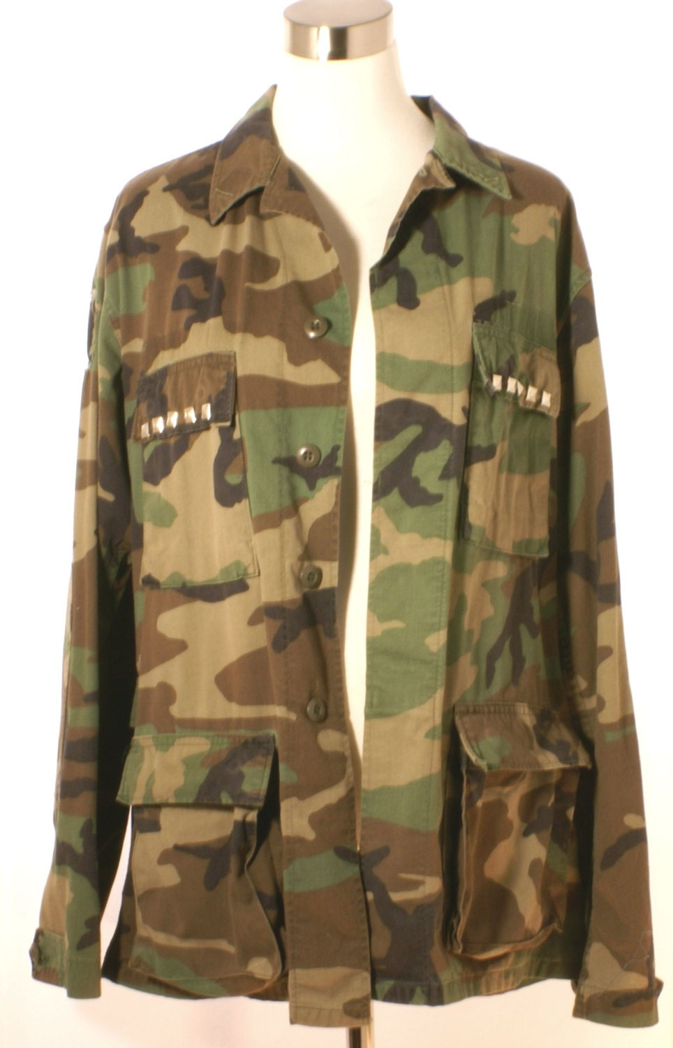 customized camo army jacket Haute Juice