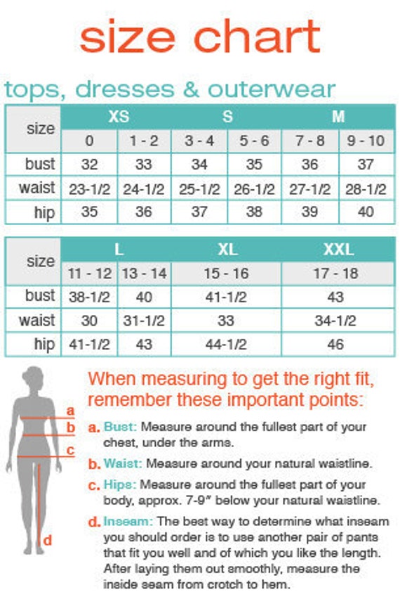 Silver Jeans Size 34 Conversion Chart