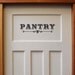 Pantry Door Decal Victorian Style Wall Art Personalized