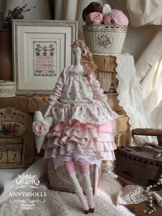 Doll handmade tilda Eloise by Annysdolls on Etsy