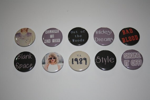 Taylor Swift 1989 Variety Pin Badge Button 44mm 3 to 10 Pieces