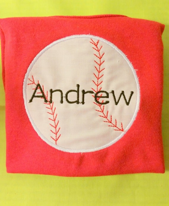 Toddler tshirt Baseball Shirt for Toddlers by Letterstogomonogram