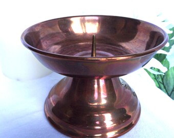 Succulent Solid Copper Candle Holder, Vintage Copper, Solid Copper, Copper Craze, Copper Candleholder , Antique Copper, Succulent Copper