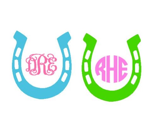 Download Horse Shoe Monogram SVG Studio 3 DXF EPS and by ...