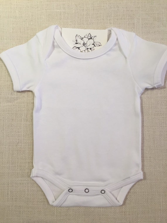 Embroidery Blank Boutique Blank Onsie Baby by WhiteMagnoliaBlanks