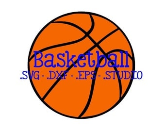 Basketball Cut File - Basketball Clip Art - Basketball SVG - Basketball DXF - Basketball EPS - Basketball Silhouette Studio File