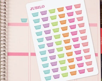 Planner Stickers Laundry Basket