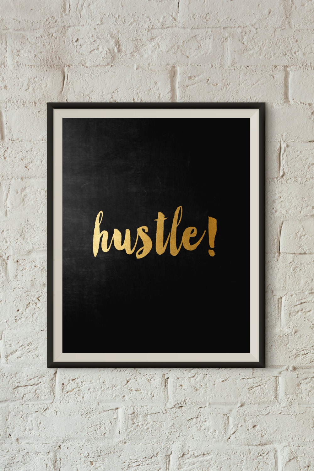 Hustle Typography Poster Instant Download Printable Wall