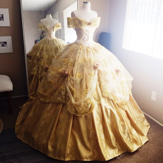 Disney Inspired Deluxe Belle Ball Gown from Beauty and the