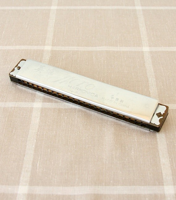 Vintage Harmonica Hero harmonica Musical instrument Metal