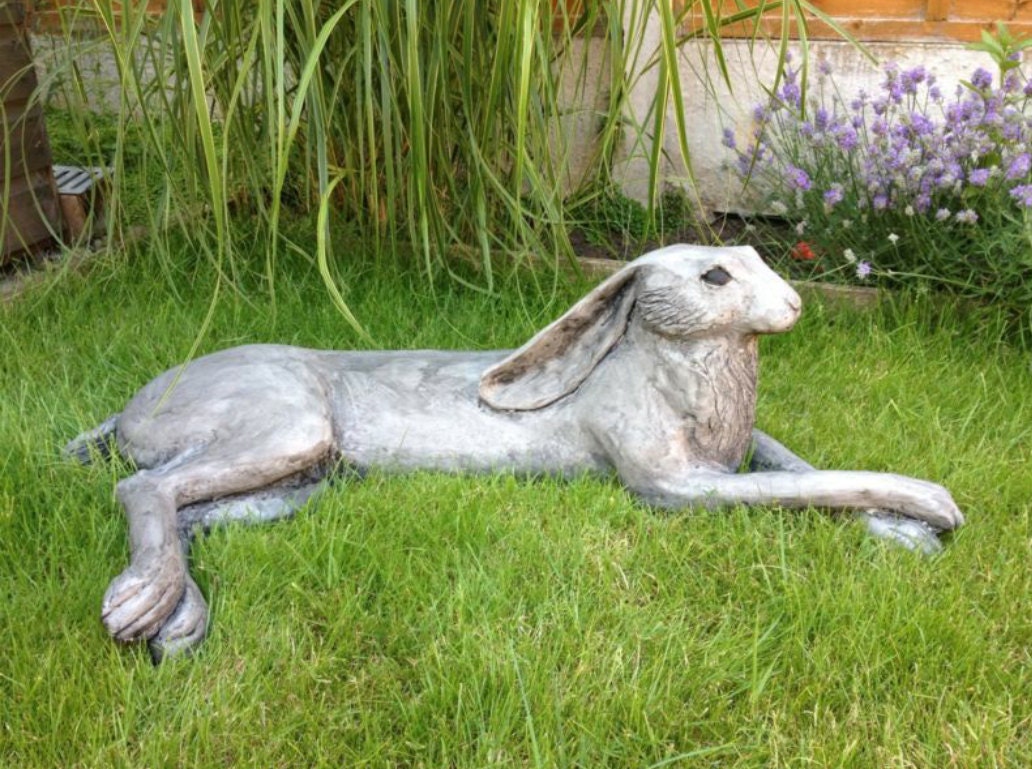 large hare garden sculpture