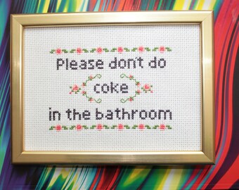 Bathroom Signs In Germany finished please refrain from doing coke in the bathroom cross Bathroom Signs In Germany finished please refrain from doing coke in the bathroom cross