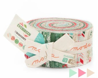 Evergreen Jelly Roll from Moda